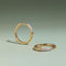 Pavé Knot Hoops in Gold-Astrid &amp; Miyu