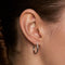 Pavé Knot Hoops in Silver-Astrid &amp; Miyu