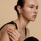 Pavé Knot Hoops in Silver-Astrid &amp; Miyu
