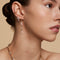 Pavé Knot Huggies in Gold-Astrid &amp; Miyu