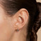 Pavé Knot Huggies in Silver-Astrid &amp; Miyu