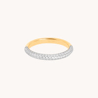 Pavé Essential Band Ring in Gold-Astrid &amp; Miyu