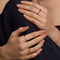 Pavé Knot Ring in Gold-Astrid &amp; Miyu