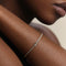 Lab Diamond Tennis Chain Bracelet in Solid Gold-Astrid &amp; Miyu