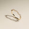 Diamond & Pearl Scalloped Ring in Solid Gold-Astrid &amp; Miyu