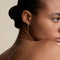 Scalloped Crystal Medium Hoops in Silver-Astrid &amp; Miyu
