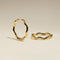 Scalloped Large Hoops in Gold-Astrid &amp; Miyu