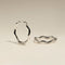 Scalloped Large Hoops in Silver-Astrid &amp; Miyu