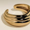 Ripple Wave Ear Cuff in Gold-Astrid &amp; Miyu