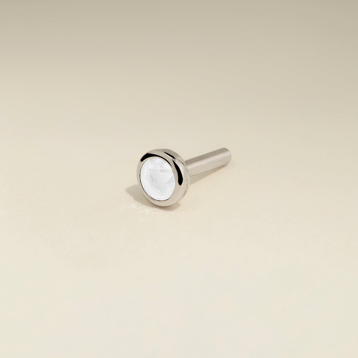 Diamond Stackback™ Post in Solid White Gold-Astrid &amp; Miyu
