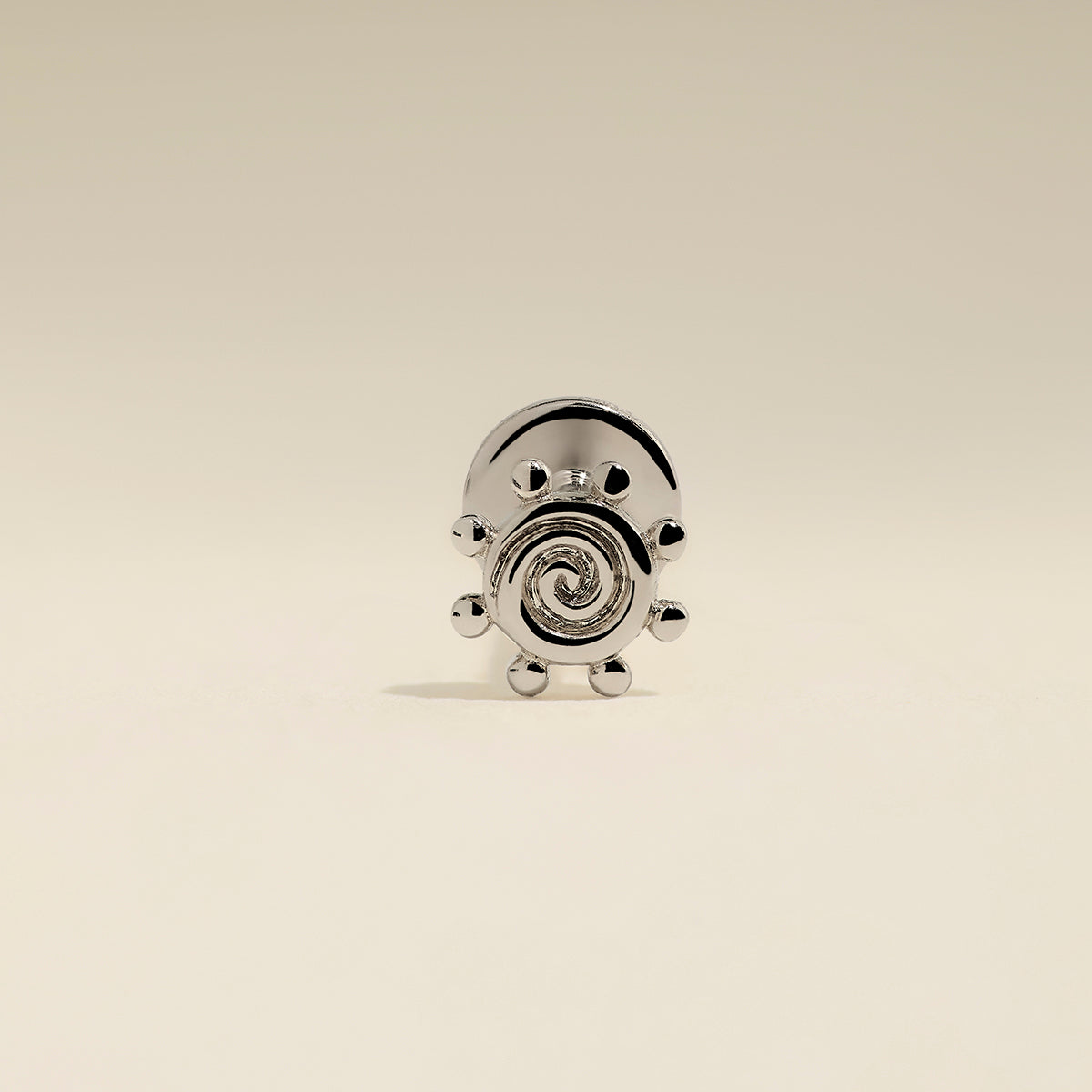Solstice Piercing Stud in Solid White Gold-Astrid &amp; Miyu