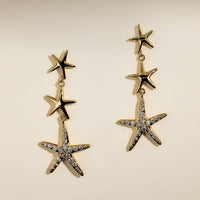 Starfish Drop Studs in Gold-Astrid &amp; Miyu
