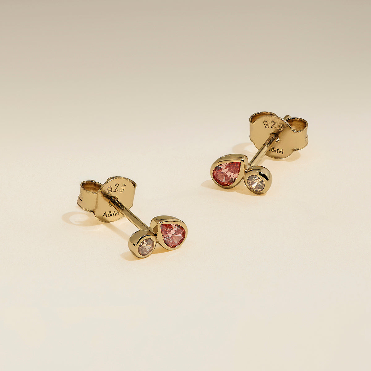 Sunset Duo Studs in Gold-Astrid &amp; Miyu