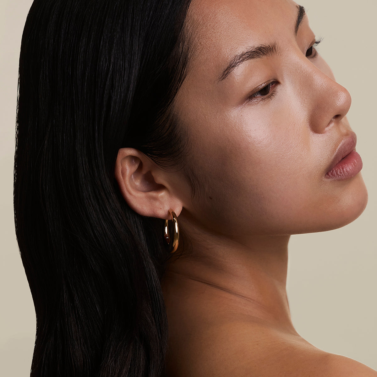 Dome XL Hoops in Gold-Astrid &amp; Miyu