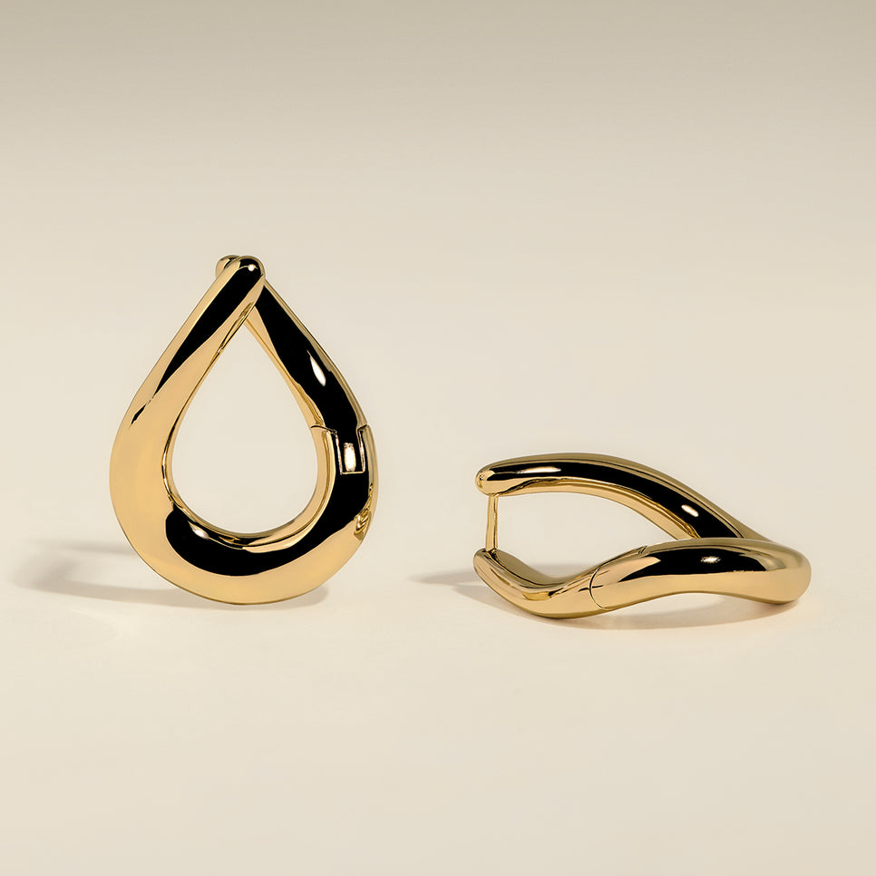Molten XL Hoops in Gold-Astrid &amp; Miyu