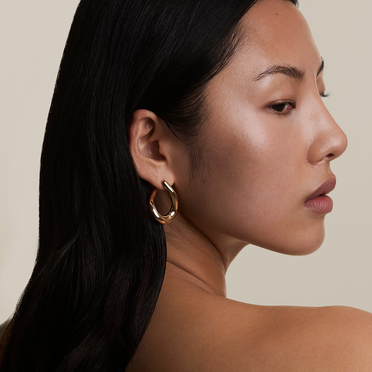 Molten XL Hoops in Gold-Astrid &amp; Miyu