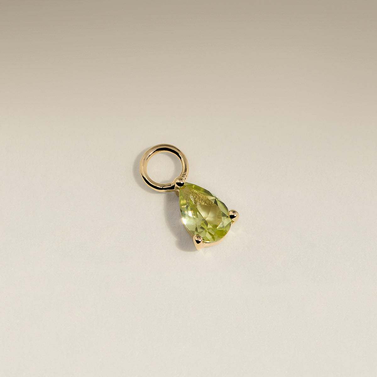 Olivine August Earring Charm in Solid Gold-Astrid &amp; Miyu