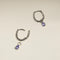 Tanzanite December Earring Charm in Solid White Gold-Astrid &amp; Miyu
