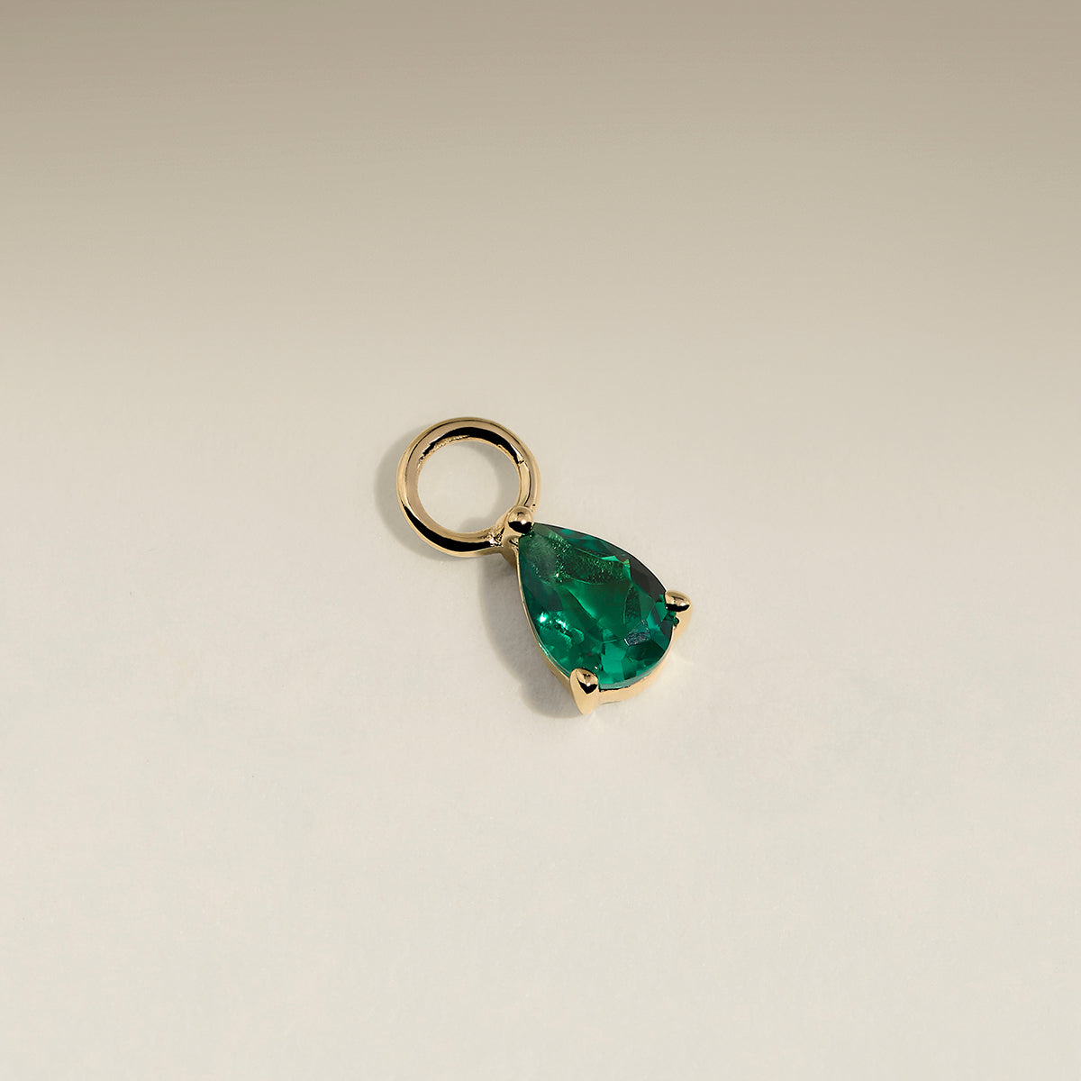 Emerald May Earring Charm in Solid Gold-Astrid &amp; Miyu