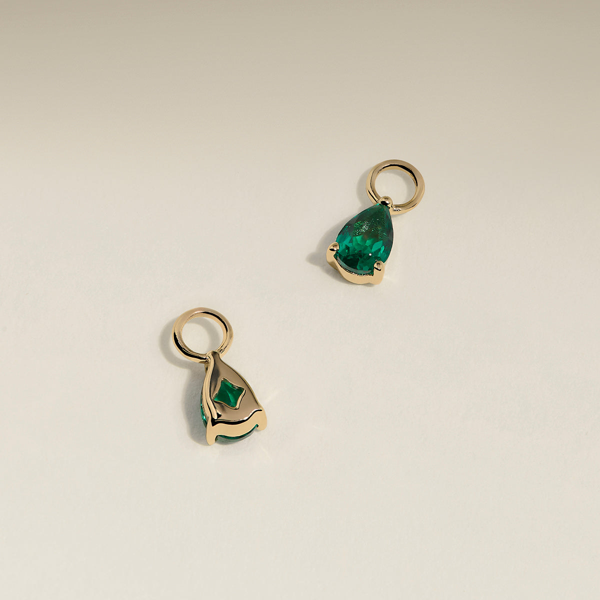 Emerald May Earring Charm in Solid Gold-Astrid &amp; Miyu