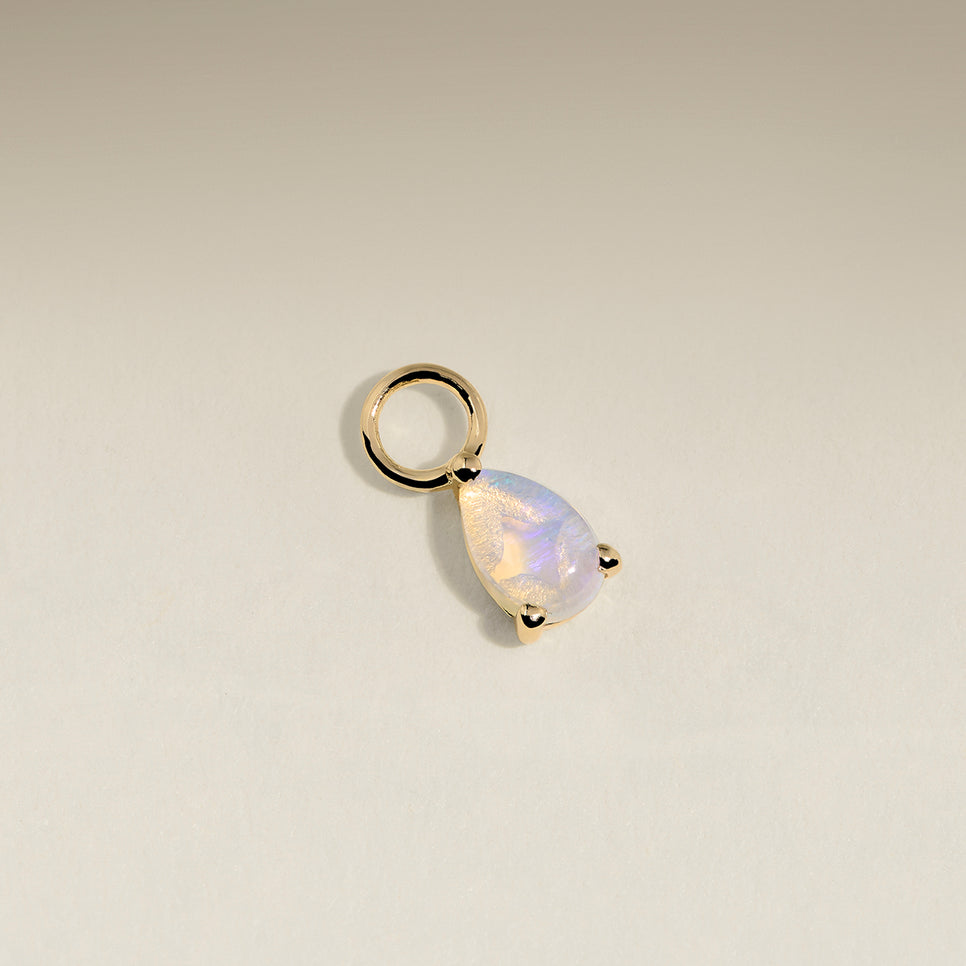 Opal October Earring Charm in Solid Gold-Astrid &amp; Miyu