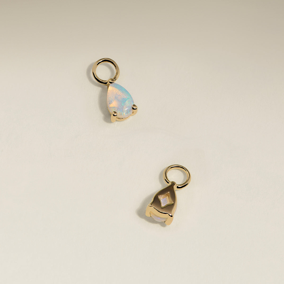 Opal October Earring Charm in Solid Gold-Astrid &amp; Miyu