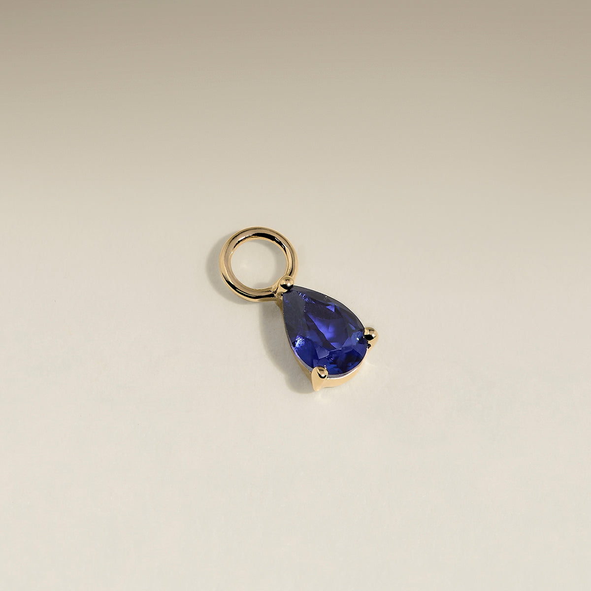 Sapphire September Earring Charm in Solid Gold-Astrid &amp; Miyu