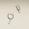 Diamond Pavé Huggies in Solid White Gold-Astrid &amp; Miyu
