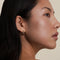 Crystal Cosmic Twist Medium Hoops in Gold-Astrid &amp; Miyu