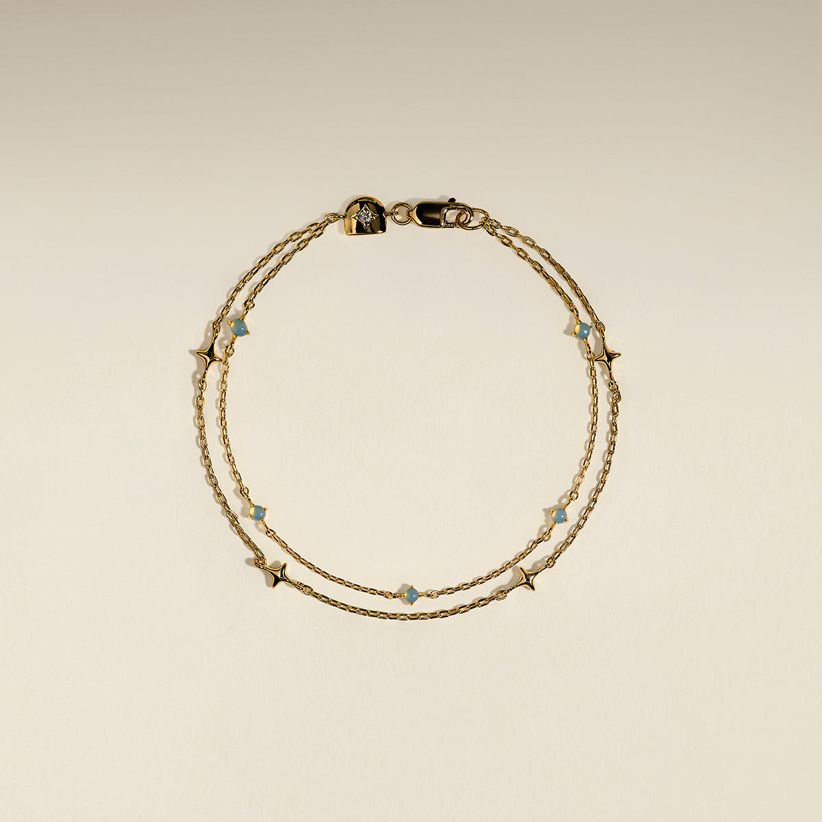 Cosmic Opal Double Bracelet in Gold-Astrid &amp; Miyu