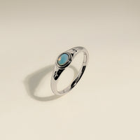 Cosmic Opal Cocktail Ring in Silver-Astrid &amp; Miyu