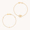 Celestial Bracelet Stacking Set in Gold-Astrid &amp; Miyu