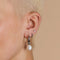 Serenity Pearl Hoops Stacking Set in Silver-Astrid &amp; Miyu