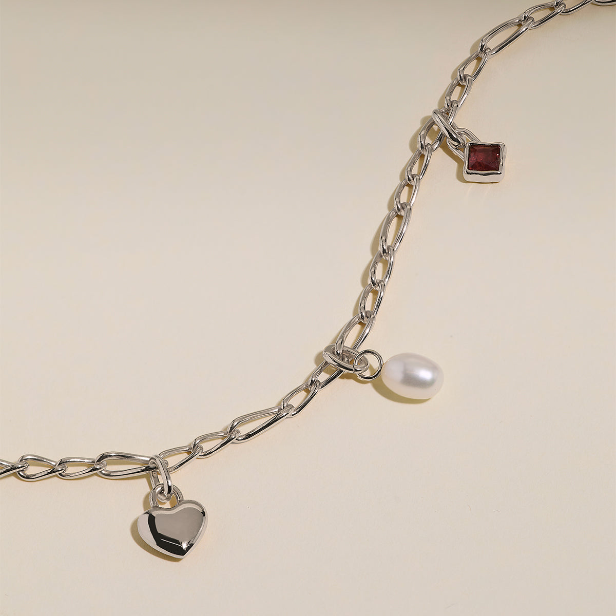 Infinite Slim Chain Bracelet in Silver-Astrid &amp; Miyu
