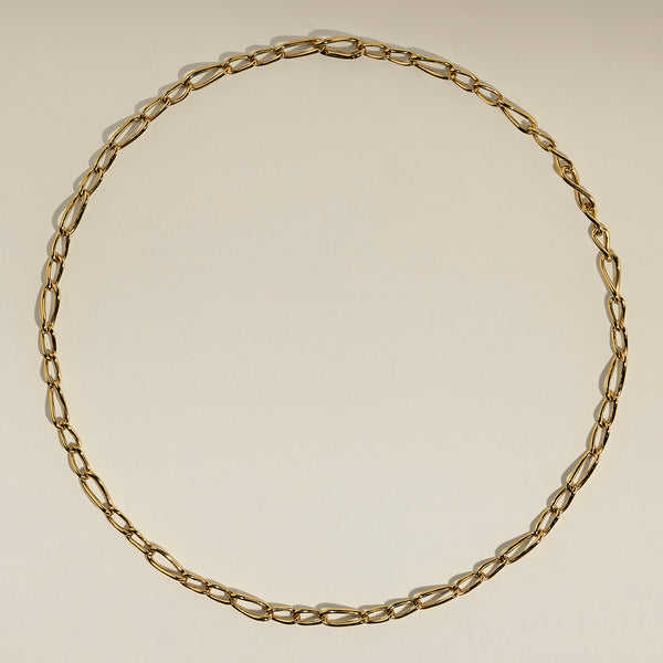 Infinite Slim Chain Necklace in Gold-Astrid &amp; Miyu