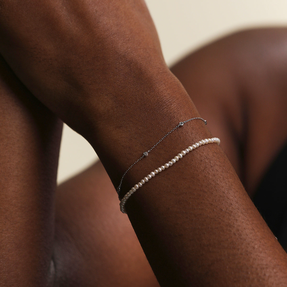 Mayfair Chain Bracelet in Solid White Gold-Astrid &amp; Miyu