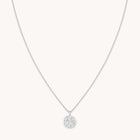 Aries Zodiac Pendant Necklace in Silver