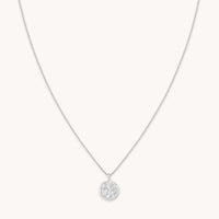 Aries Zodiac Pendant Necklace in Silver