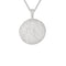 Aries Zodiac Pendant Necklace in Silver back of pendant