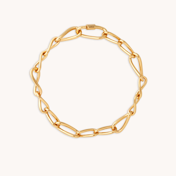 Infinite Chain Bracelet in Gold-Astrid &amp; Miyu