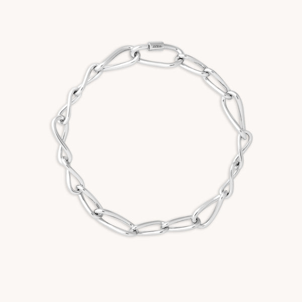 Infinite Chain Bracelet in Silver-Astrid &amp; Miyu