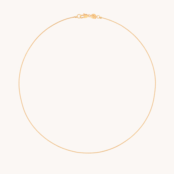 Essential Box Chain Necklace in Gold-Astrid &amp; Miyu