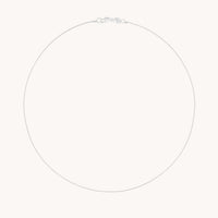 Essential Box Chain Necklace in Silver-Astrid &amp; Miyu