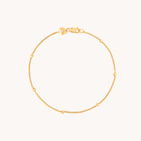 Essential Beaded Chain Bracelet in Gold-Astrid &amp; Miyu