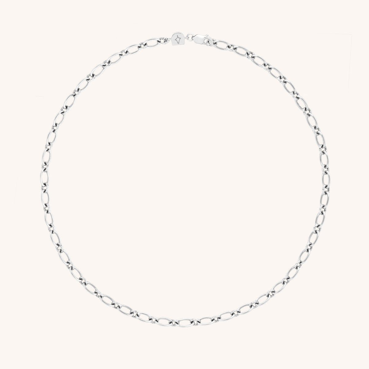Charm Compatible Necklaces & Bracelets - Bold Link Chain Necklace in Silver - Necklace - Astrid &amp; Miyu