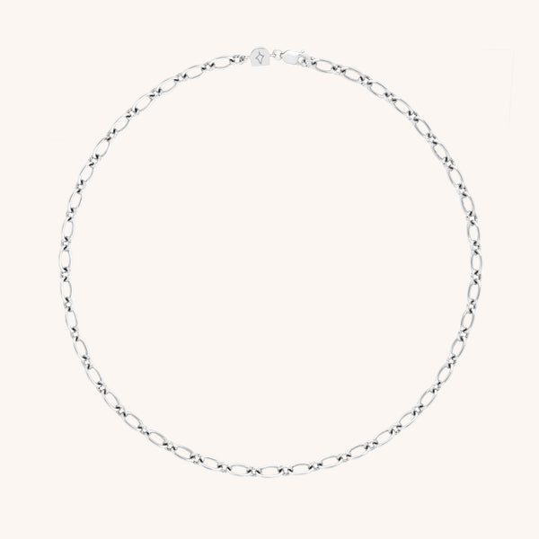 Charm Compatible Necklaces & Bracelets - Bold Link Chain Necklace in Silver - Necklace - Astrid &amp; Miyu