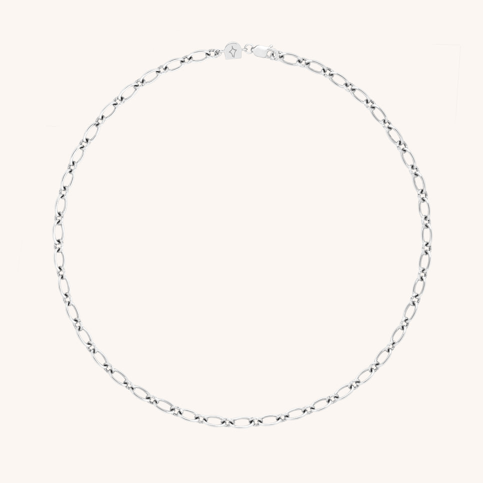 Charm Compatible Necklaces & Bracelets - Bold Link Chain Necklace in Silver - Necklace - Astrid &amp; Miyu