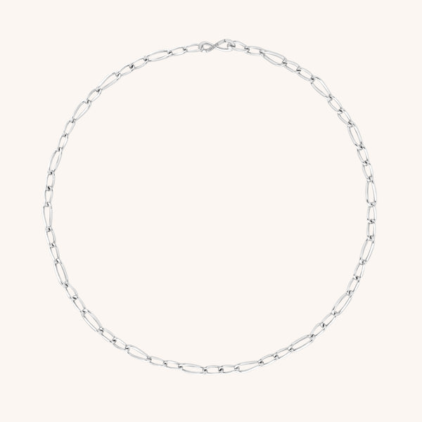 Charm Compatible Necklaces & Bracelets - Infinite Slim Chain Necklace in Silver - Chain Necklace - Astrid &amp; Miyu