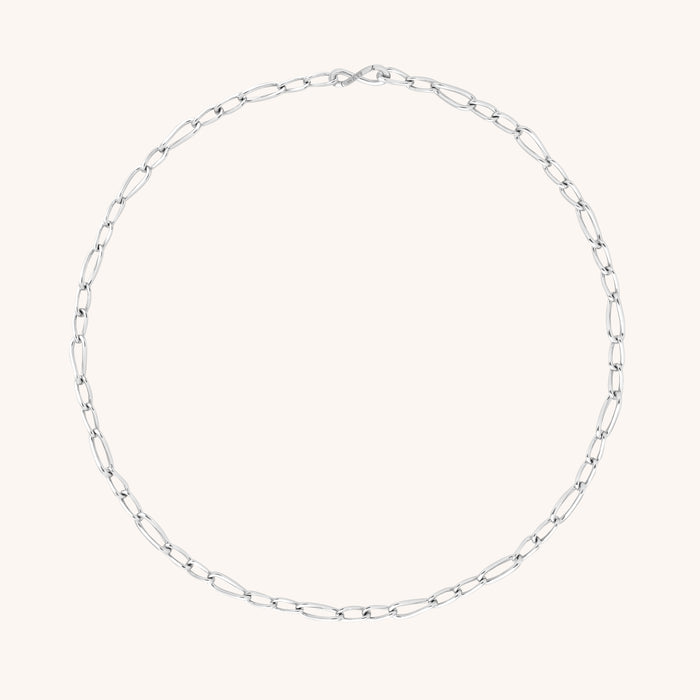 Charm Compatible Necklaces & Bracelets - Infinite Slim Chain Necklace in Silver - Chain Necklace - Astrid &amp; Miyu