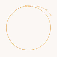18k Gold Plated Jewellery - Essential Beaded Chain Necklace in Gold - Chain Necklace - Astrid &amp; Miyu